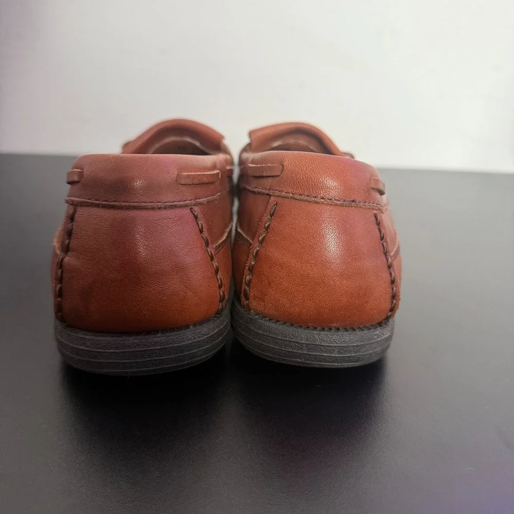 Florsheim Slip On Tassel Loafers Size‎ 8.5 D Brown Leather Dress Shoes Preppy
